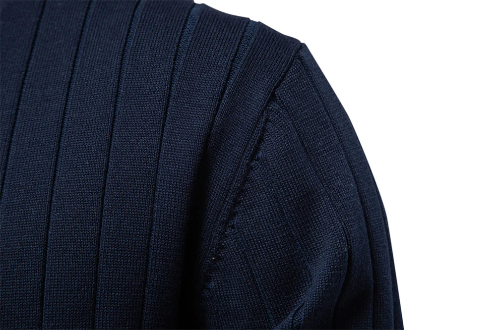 Men's Cotton Cardigan Sweater V-Neck Button-Up Casual Youth Knitted Sweaters for Men