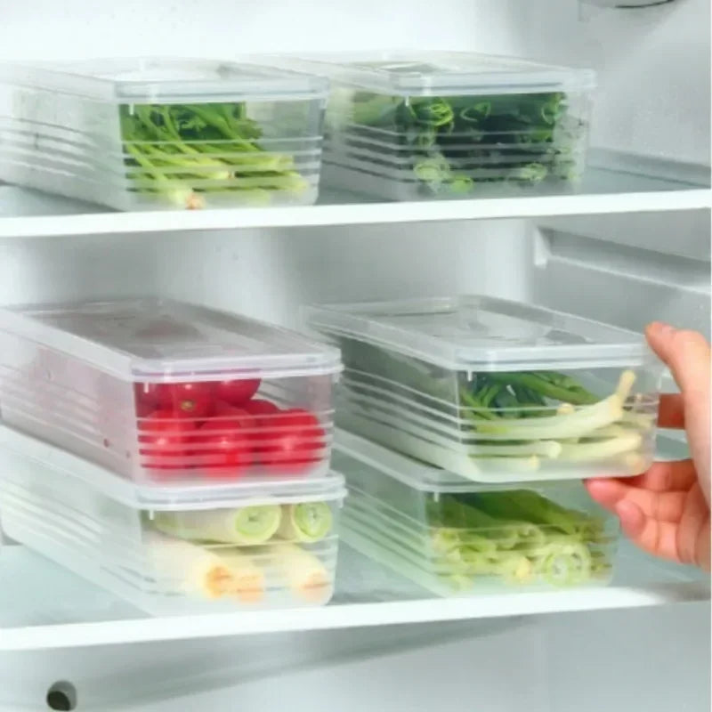 1/5 STUKS Koelkast Opbergdozen Bosui Koriander Vershouddoos met Deksels Herbruikbare Keuken Voedsel Verzegelde Opbergcontainer