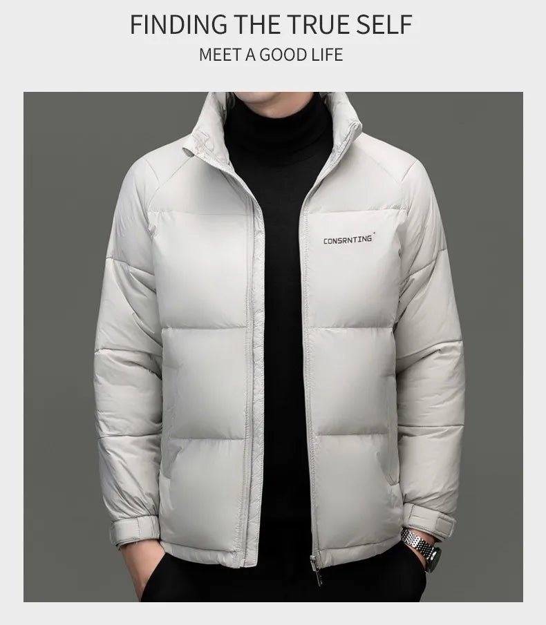 Men's Top Grade Designer Brand Parka Jacket, Casual Fashion Hooded Cropped Windbreaker, and Quilted Puffer Male Coats