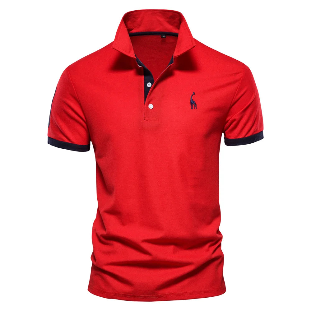 Embroidery 35% Cotton Polo Shirts for Men Casual Solid Colour Slim Fit Men's Polos New Summer Fashion Brand Men Clothing
