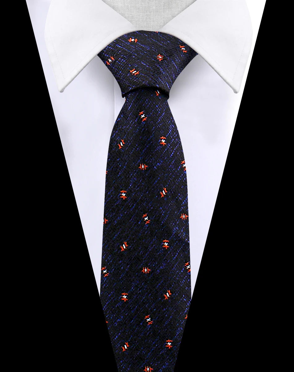 Men's Luxury Paisley Necktie Floral Wedding Style Business Tie Polyester 146x7.5cm Gift for Adult Male Occasions