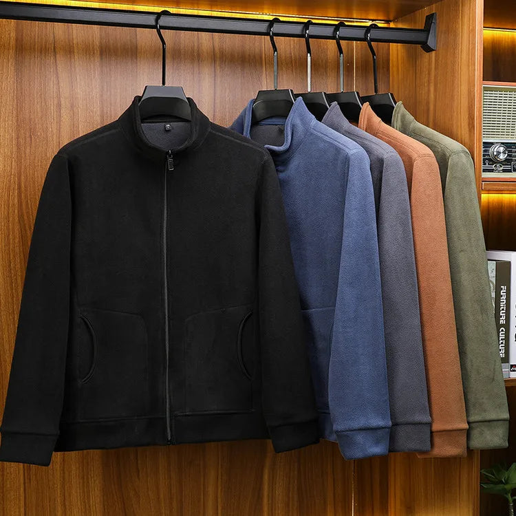 Men's Winter Premium Fleece Jacket - Soft & Warm Top-Ranked Male Essential Casual Top