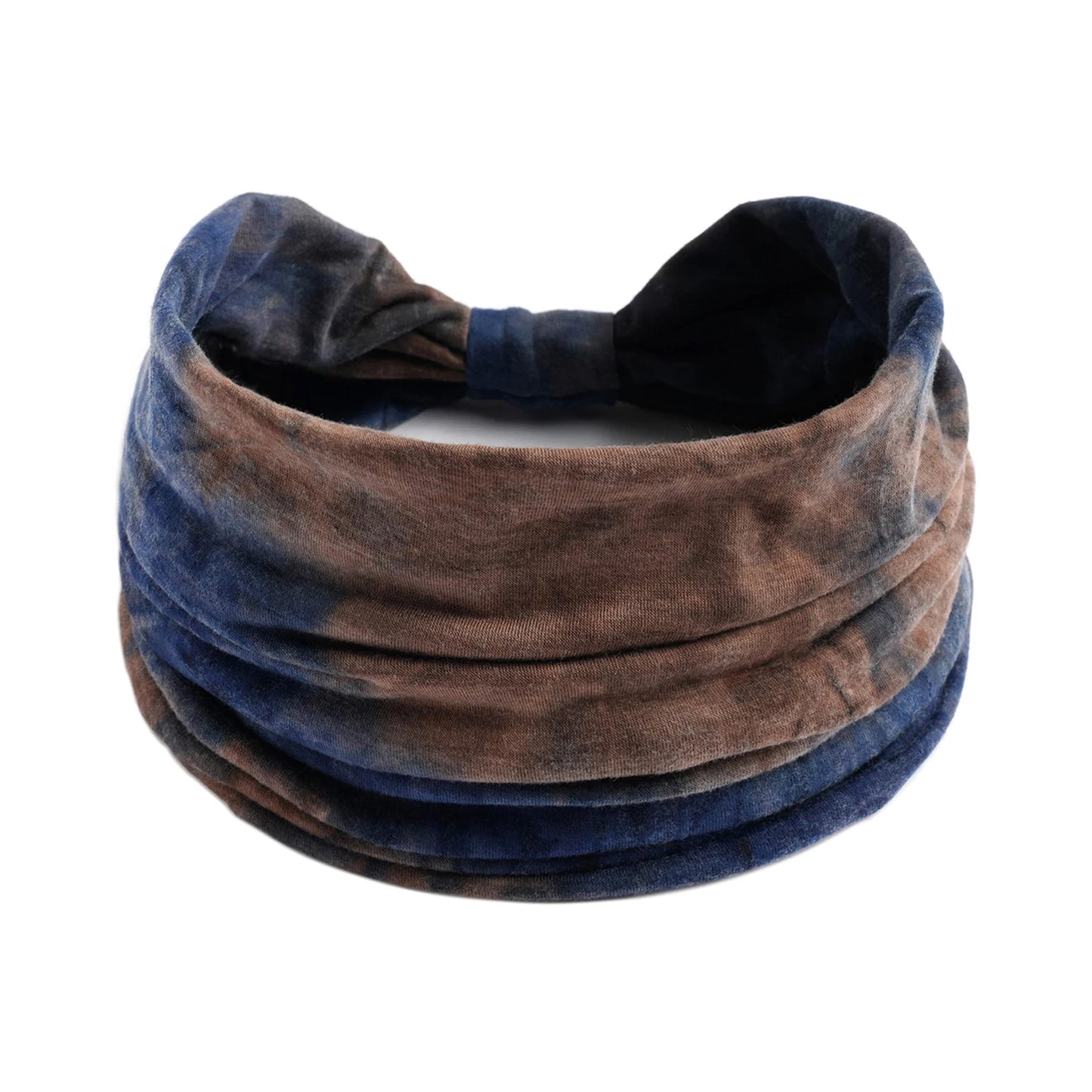 Bohol Headbands Women Wide Knotted Hairbands Elastic Turban Head Bands Non-Slip Floral Yoga Sports Sweatbands Workout Head Wraps