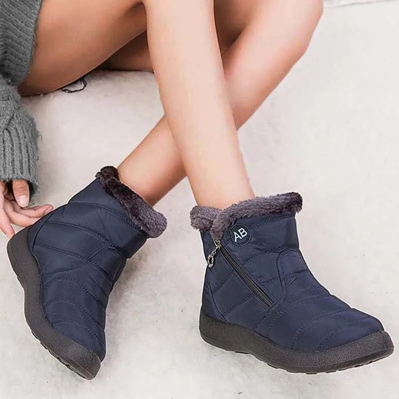 Snow Boots Women Comfortable Ladies Shoes Waterproof Shoes For Women Zipper Women Shoes Soft Keep Warm Winter Boots Botas Mujer