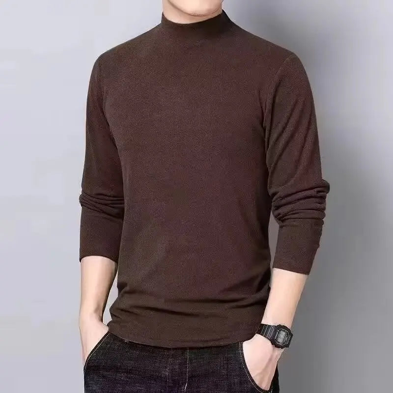 Heren Basic Turtleneck Trui Eenvoudige Winter Casual Trui Zoete Onderkleding Chique Heren Truien Lange Mouw