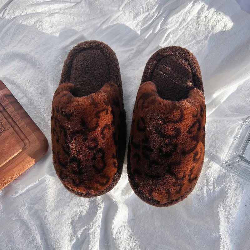 Kids' Slippers House Shoes Cartoon Little Red Mouse Open Toe Winter Shoes Warm Anti-Slip Shoes For Girls Size 36-41