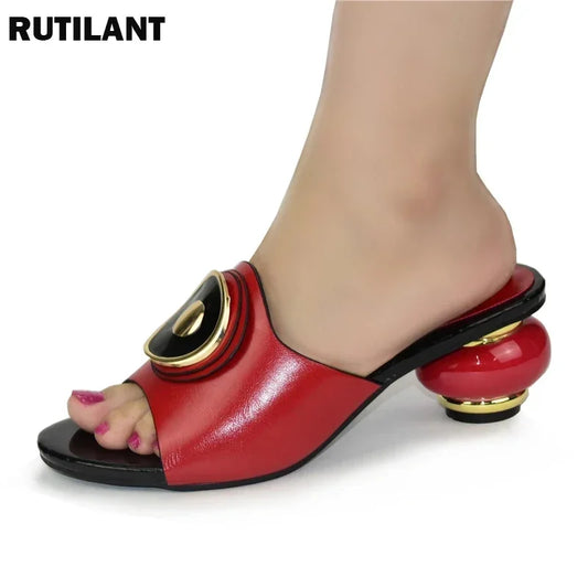 Fashion Aquare Toe High Heels Sandals Women Shoes Ladies Footwear Comfortable Fashion Sexy Wedding Shoe Female Summer Slippers