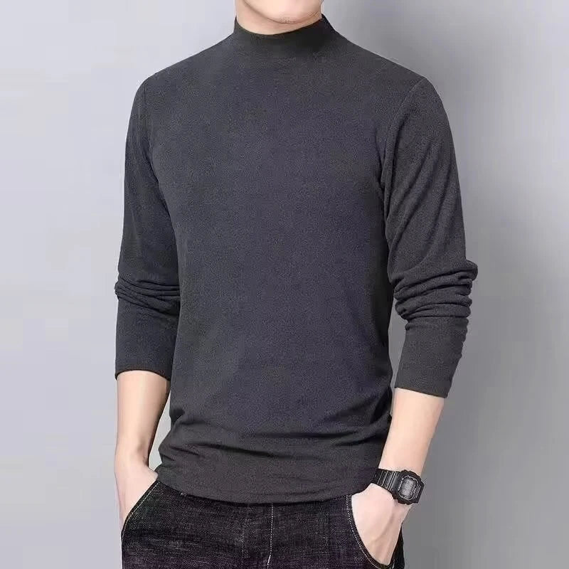 Heren Basic Turtleneck Trui Eenvoudige Winter Casual Trui Zoete Onderkleding Chique Heren Truien Lange Mouw