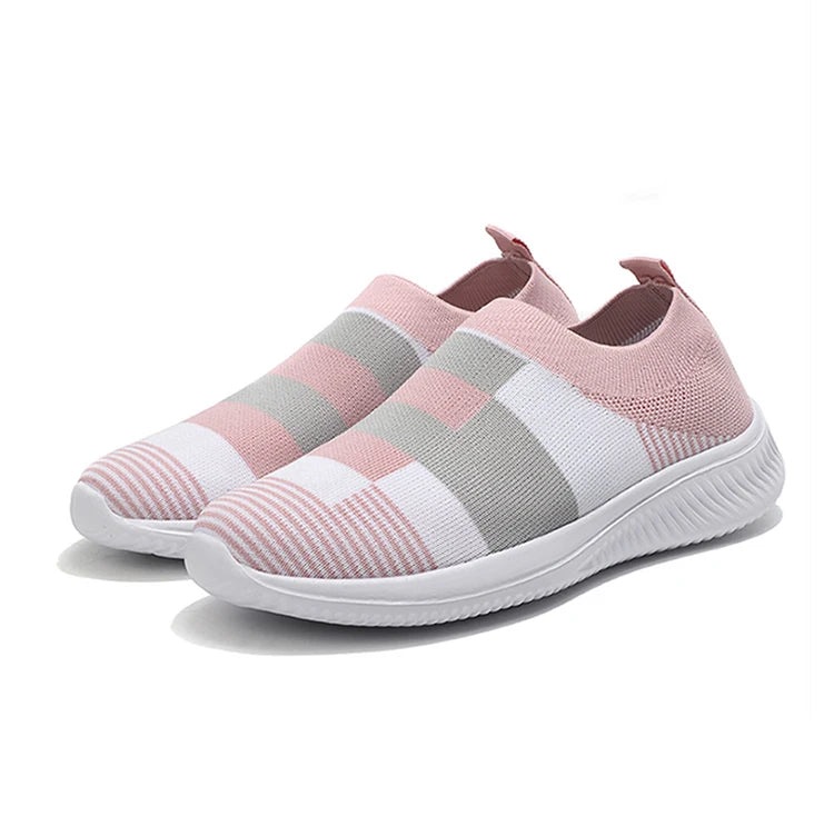 Fashion Women Sneakers Flat Shoes Woman Vulcanized Sneaker Women Slip On Sock Shoes Plus Size Women's Sneaker Zapatos De Mujer