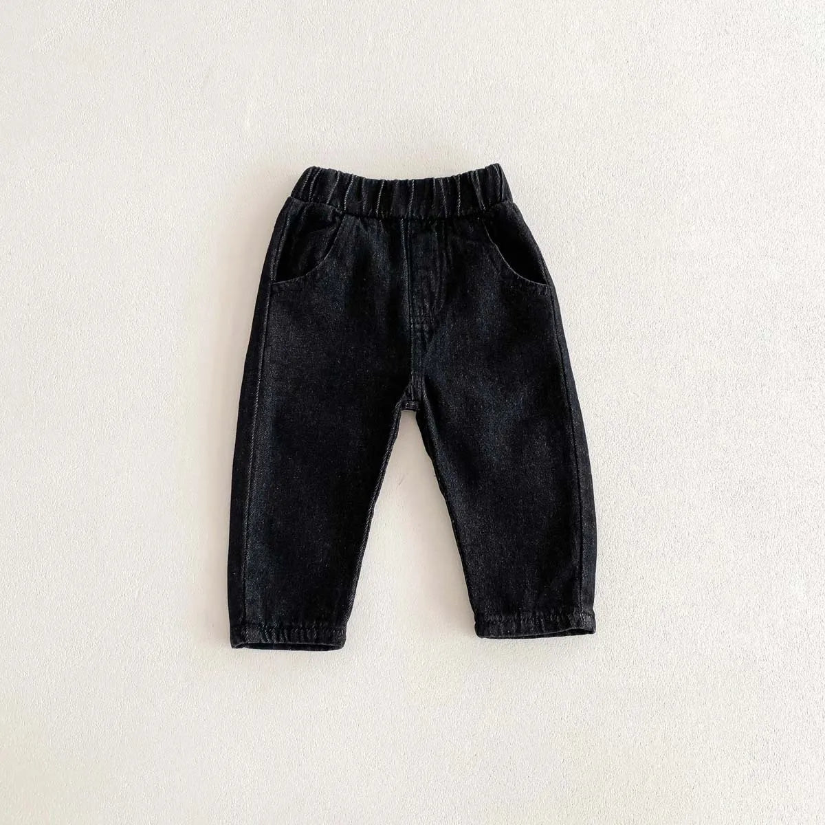 Kid's Trousers Base Colour Children Soft Denim Pants Boys Jeans Girls Solid Skinny Pants 1-6Y Unisex