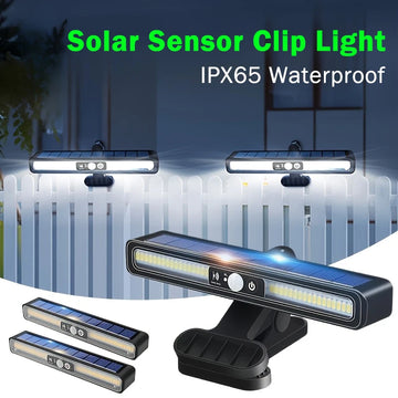New Clip On Solar Motion Lights Outdoor Waterproof,Solar Fence Lights Outside with 36 LED Portable Solar Powered Security Light