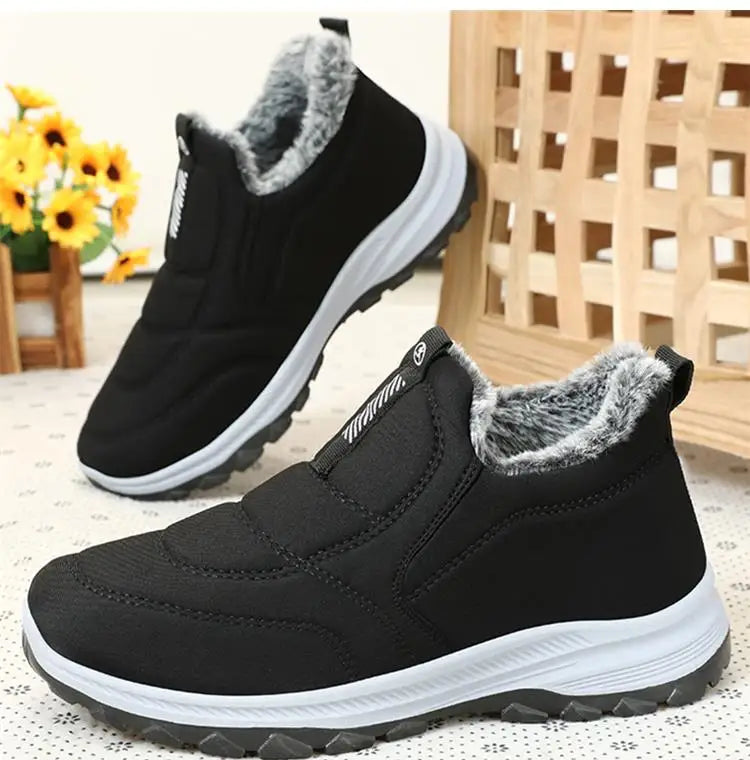 Boots Women Platform Snow New Women Shoes Slip On Women's Boots Fur Ankle Boots Casual Plush Botas Unisex Shoes Winter Boots