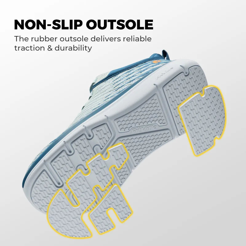Men’s Wide Fit Walking Shoes – Breathable Lightweight Sneakers with Arch Support & Shock Absorption for Flat Feet