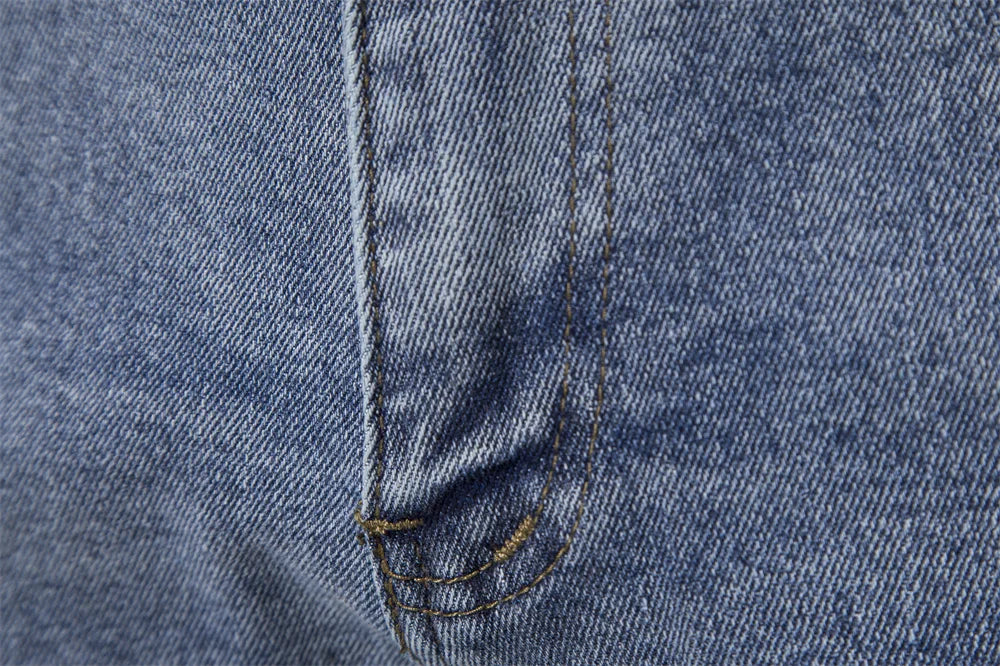 Men's Autumn Denim Jeans Pants Slim Fit Straight Quality Cotton Jeans Business Casual Denim Pants For Men