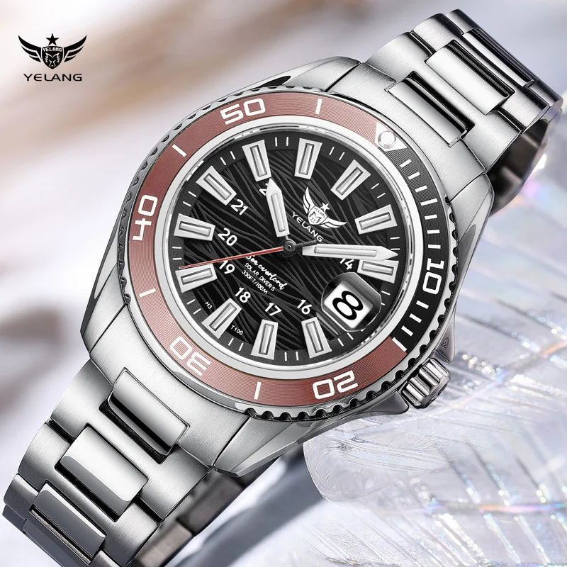 Yelang V1214 Women's Watch Japan VS43 Eco-Drive Solar Watch 36mm Ladies Fashion Sapphire Swiss Luminous 100M Waterproof Watch