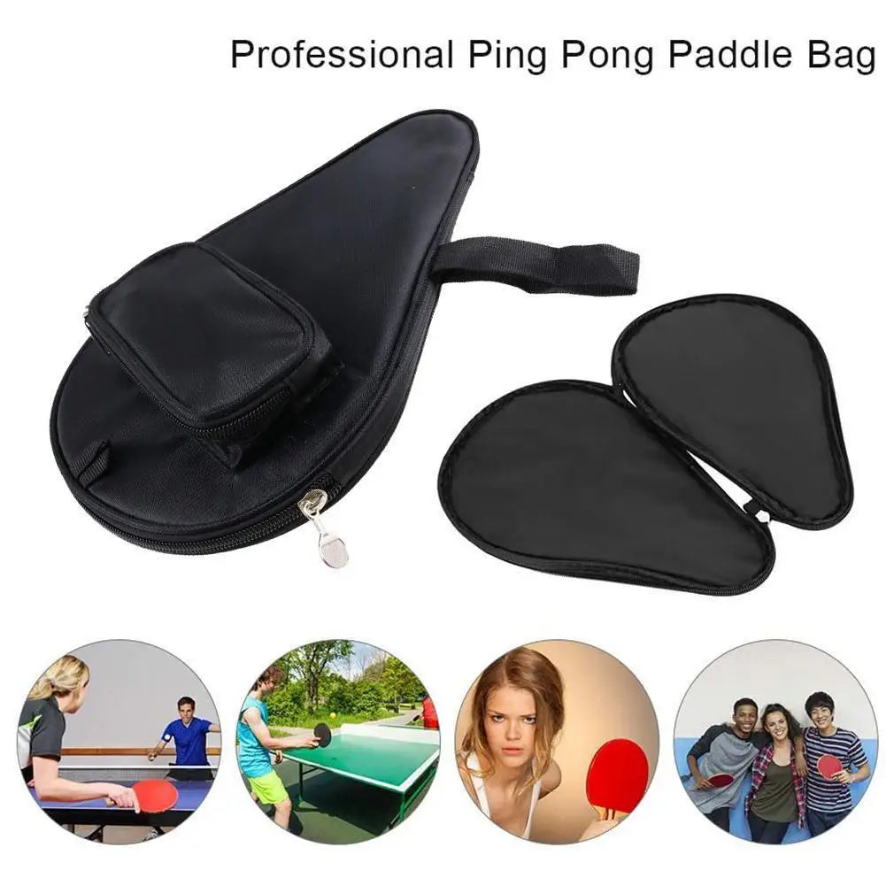 1PC 30 x 19cm Table Tennis Racket Bag, Ping Pong Rackets Case For Blade & Paddle Balls Storage