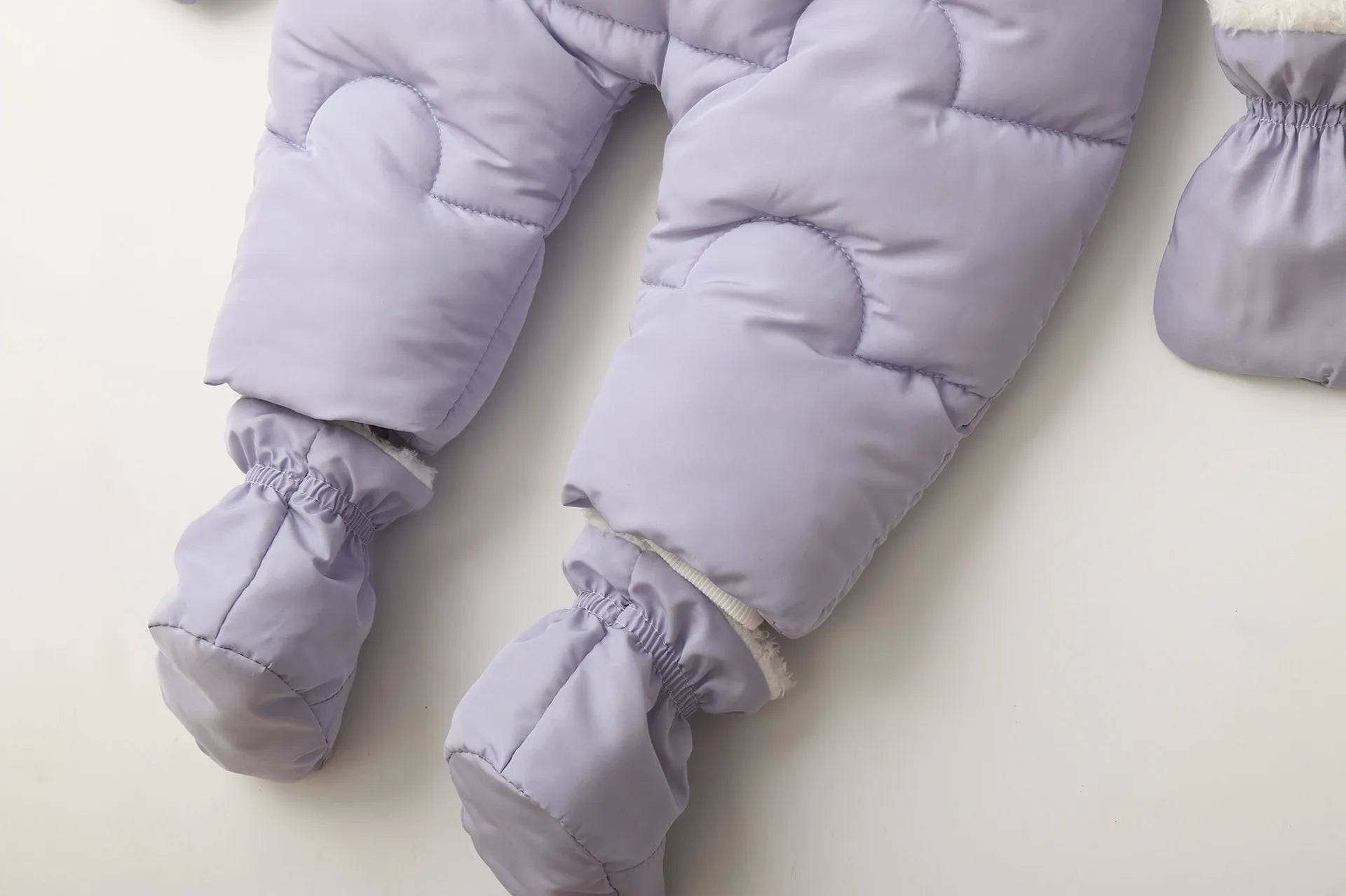 Winter Baby Rompers  Fur Lining Boys Jumpsuits Warm Fleece Padded Toddler Snowsuit Infant Outfit