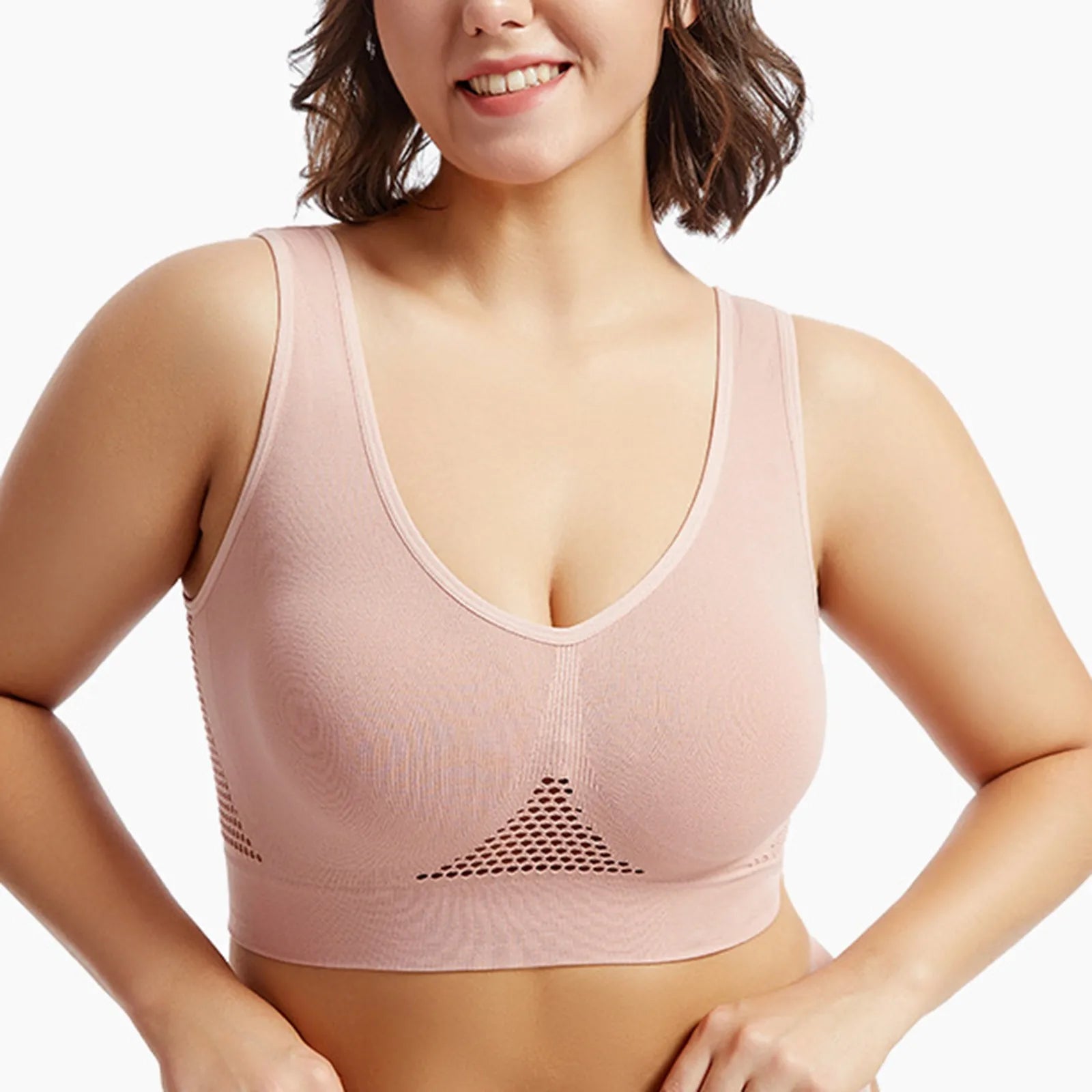 Women’s High Support Sports Bra – Shockproof Beauty Back Yoga & Running Fitness Vest with Soft Anti-Sagging Support