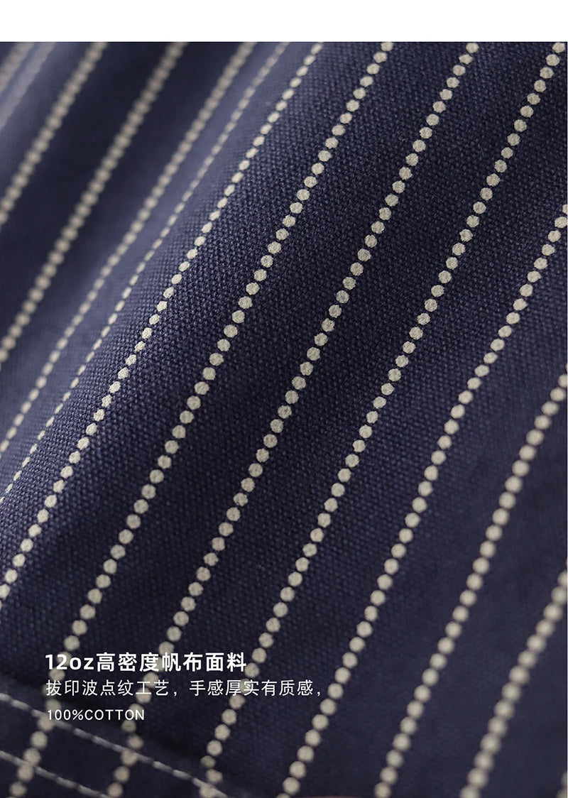 2024 Autumn New American Retro 12OZ Denim Cargo Vest Men's Simple 100% Cotton Washed Old Casual Multi-pocket Waistcoat Jacket