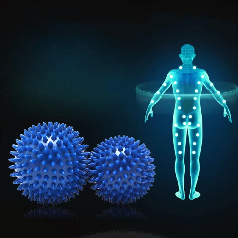 7cm Fitness Physiotherapy PVC Ball Suitable For Hard-Spiked Massage, Ball Relieve For Plantar Fasciitis And Body Building Sports