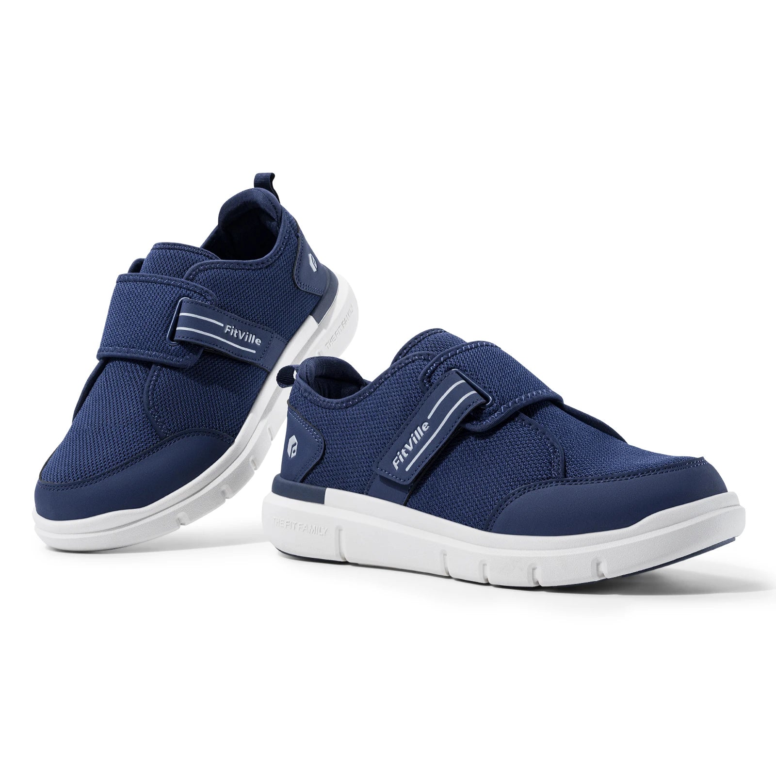 Diabetikerschuhe für Herren, extra breit, mit Klettverschluss, für ältere Menschen, zur Linderung von geschwollenen Füßen und Neuropathie