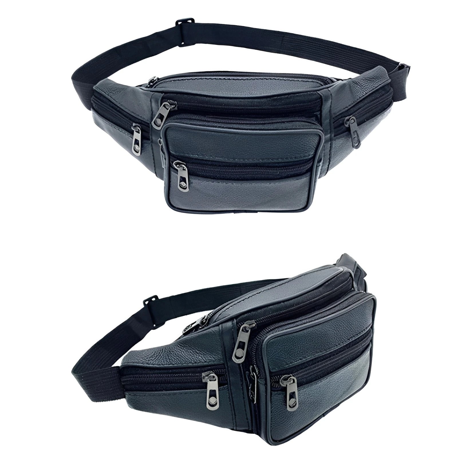 Men’s PU Leather Waist Bag – Luxury Fashion Fanny Pack & Crossbody Belt Bag for Travel & Everyday Use