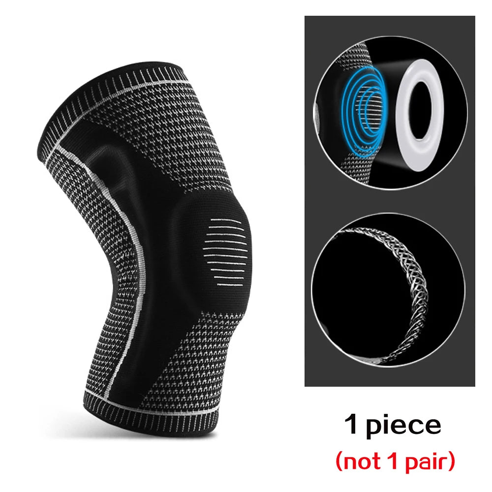 1 PCS Professional Sport Knee Brace With Protector Support Pads - For Arthritis,, Meniscus Tear, And Joint Pain Relief During Running & Riding