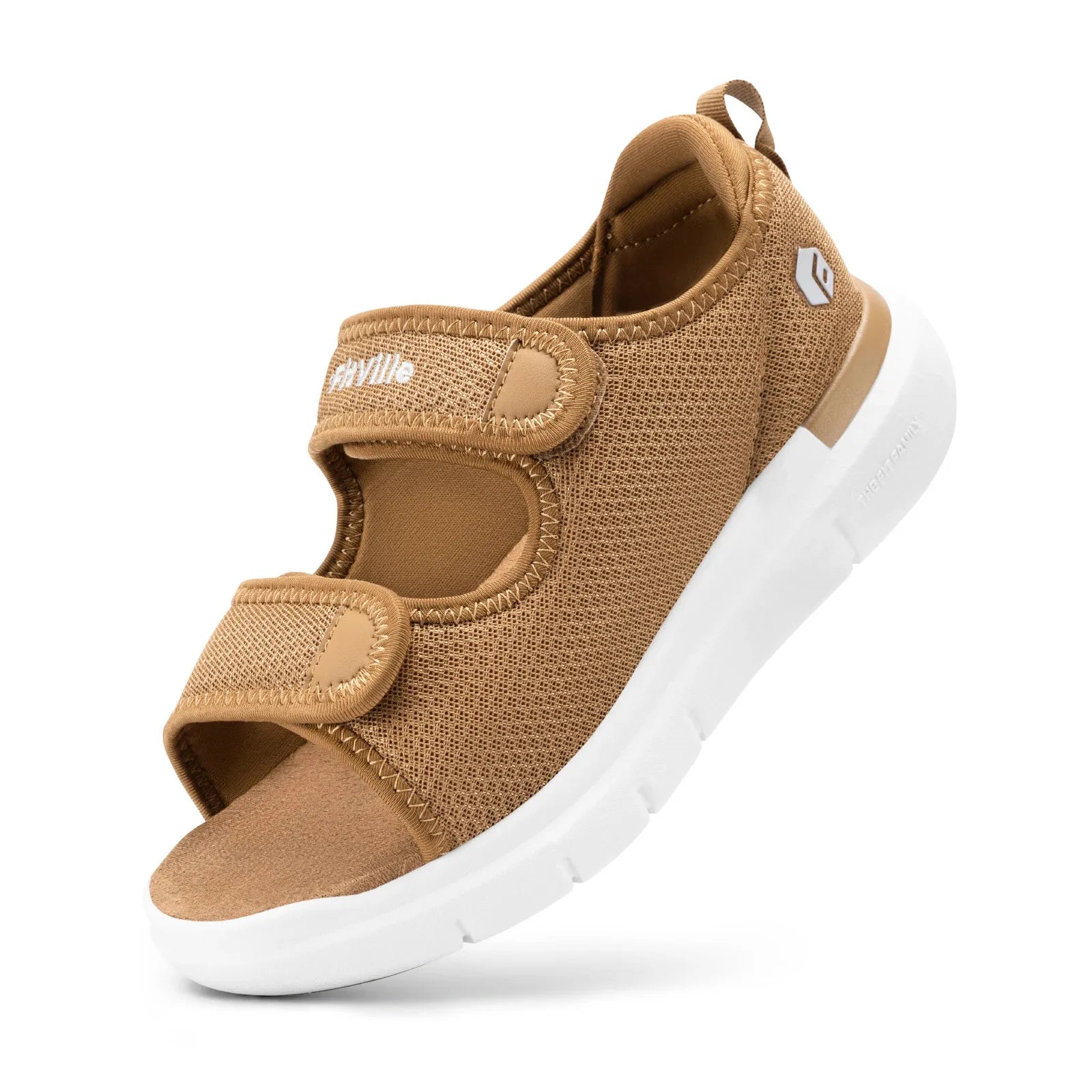 Women's Diabetic Wide Sandals With Arch Support Adjustable Straps Lightweight Casual Ladies Flat Shoes