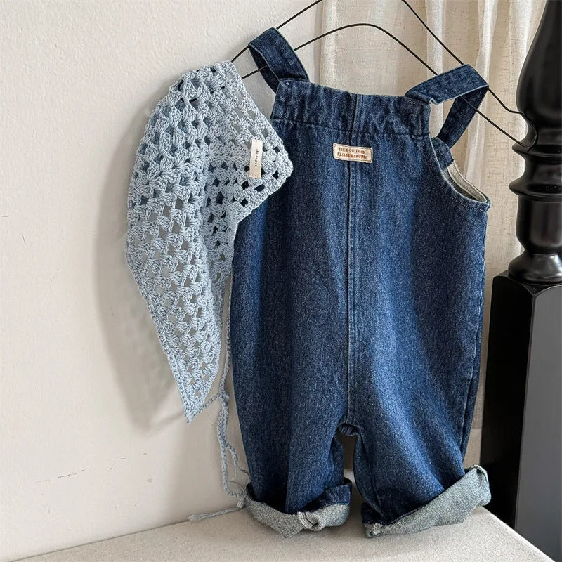 2025 Lente Nieuwe Kinderen Losse Overalls Katoen Baby Meisjes Jongens Cartoon Print Wijde Pijpen Broek Jongens Band Broek Kinderen Casual Broek 4-6Y Unisex