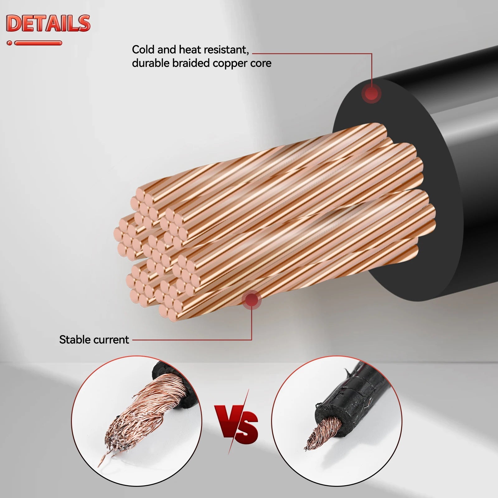 High Quality 3M 500A Car Battery Jump Cable Booster Cable Line Emergency Jump Starter Leads Van SUV Double-ended w/ Clamps Clips