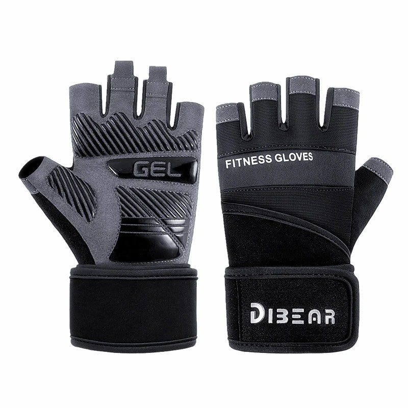 Anti-Slip Gym Gloves For Firm Grip on Bodybuilding And Weightlifting Equipment -  Suitable For Dumbbell Trainings, CrossFit Pull Ups & Workout Exercises