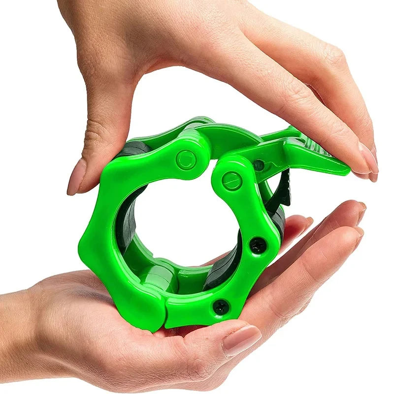 1Pair 50MM Spinlock & Collar Lock Clips For Weightlifting Bar - Quick Release Dumbbell Clamps