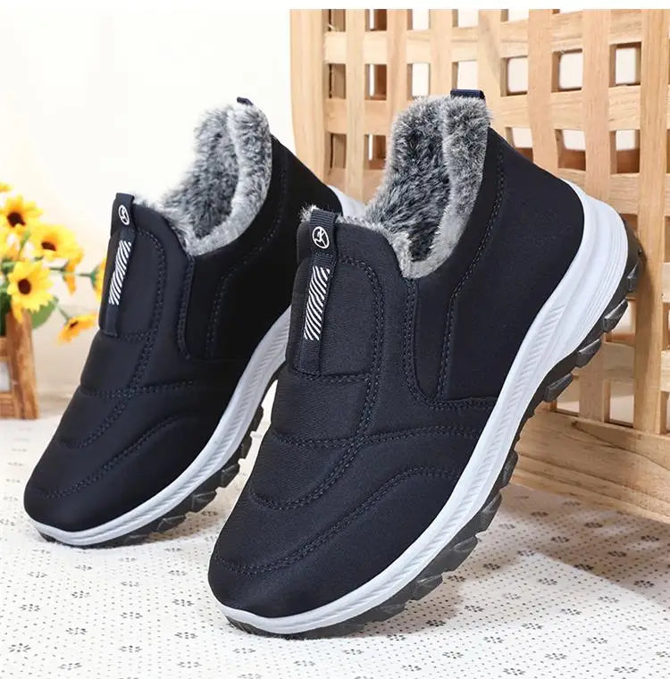 Boots Women Platform Snow New Women Shoes Slip On Women's Boots Fur Ankle Boots Casual Plush Botas Unisex Shoes Winter Boots