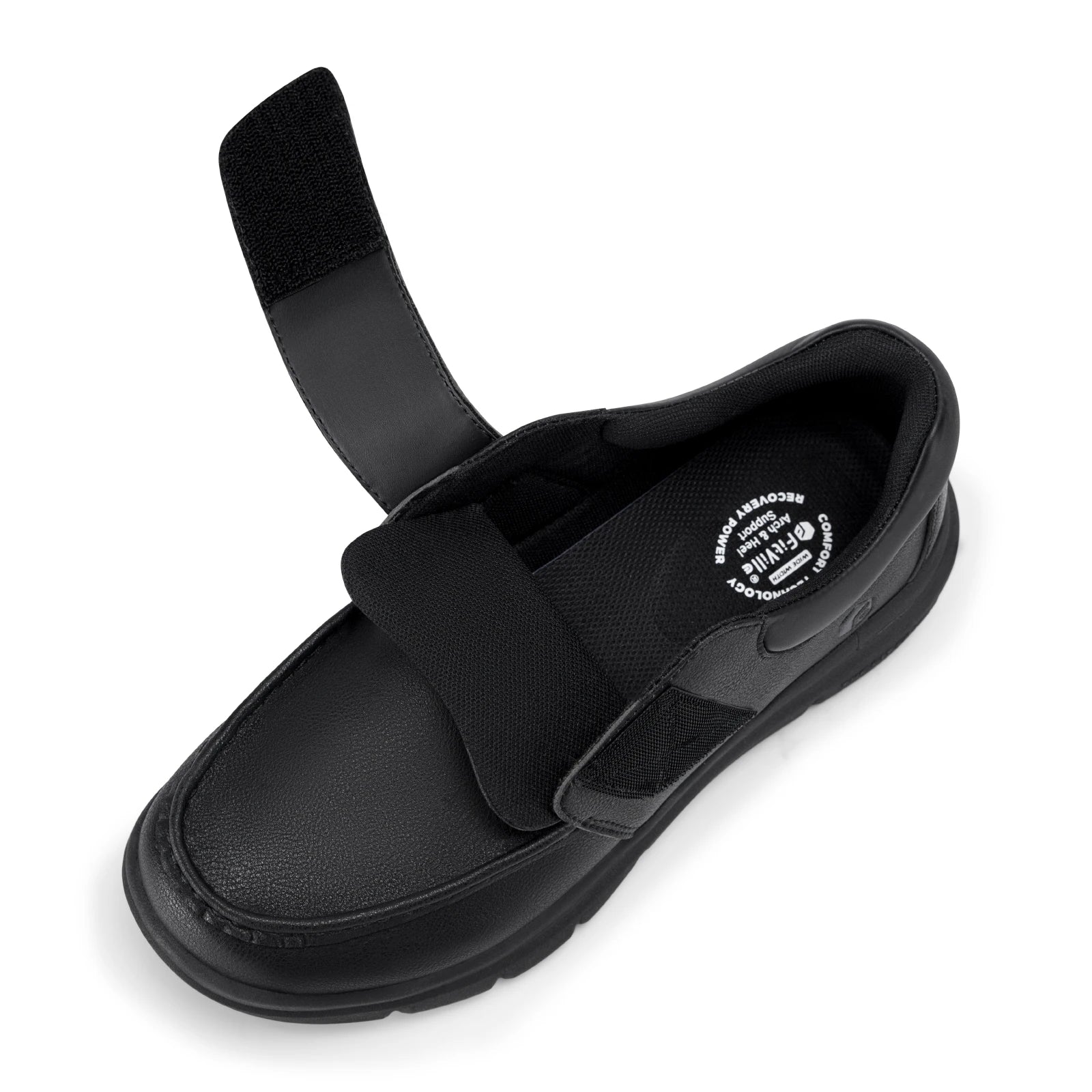 Wide Fit Men's Leather Shoes Diabetic Walking Shoes Oxford Shoes Formal Business Shoe Comfortable All Day Wear