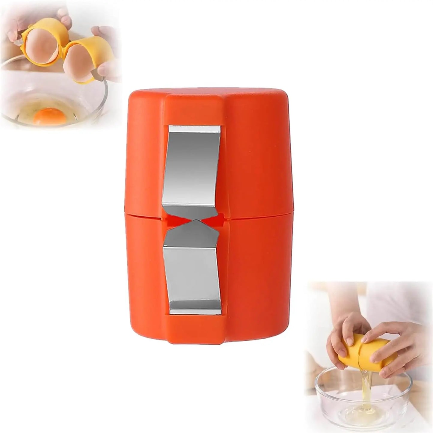 1/2 Stück Multifunktionaler Eierschalenöffner, Handheld-Eierknacker, Trennwerkzeug, Eierschalenschneider, leicht zu öffnendes Küchengerät für rohe Eier