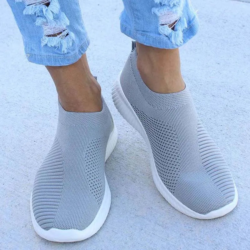 Fashion Women Sneakers Trainers Shoes Woman Comfortable Sneaker Women Slip On Sock Shoes Flat Women's Sneakers Zapatos De Mujer