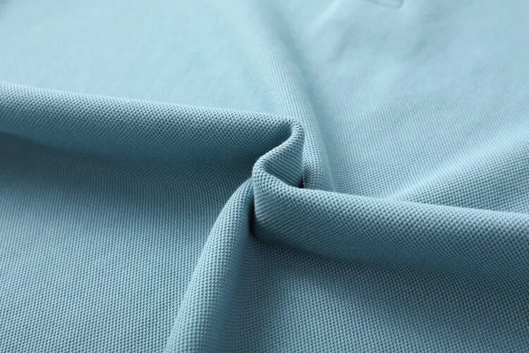 Men's 100% Cotton Polo Shirt, Four Seasons Universal Leisure Long Sleeve, Breathable Lapels T-shirt, Perfect and Durable for Golf Sports