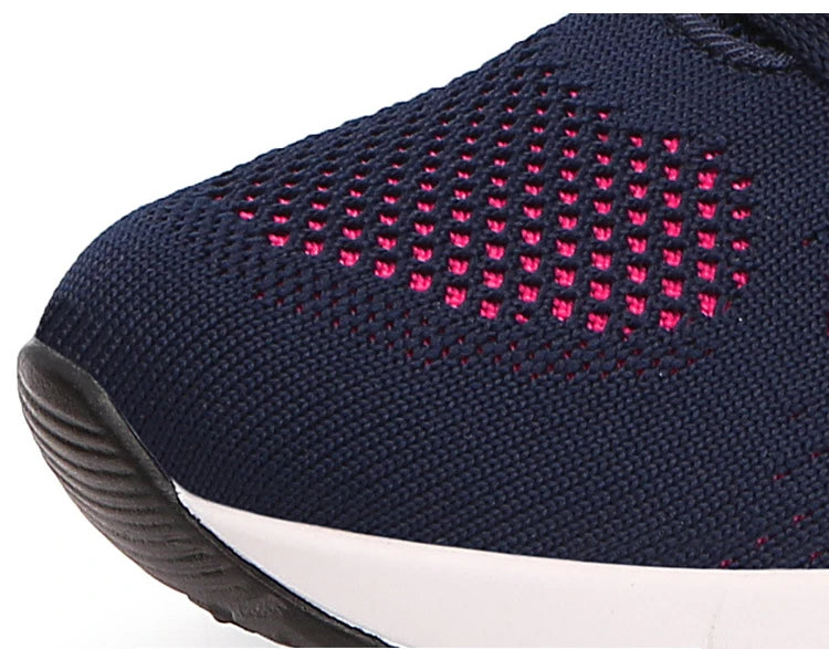 Fashion Women Sneakers Lace Up Women's Sneakers Plus Size Platform Shoes Soft Breathable Zapatillas Mujer Female Footwear