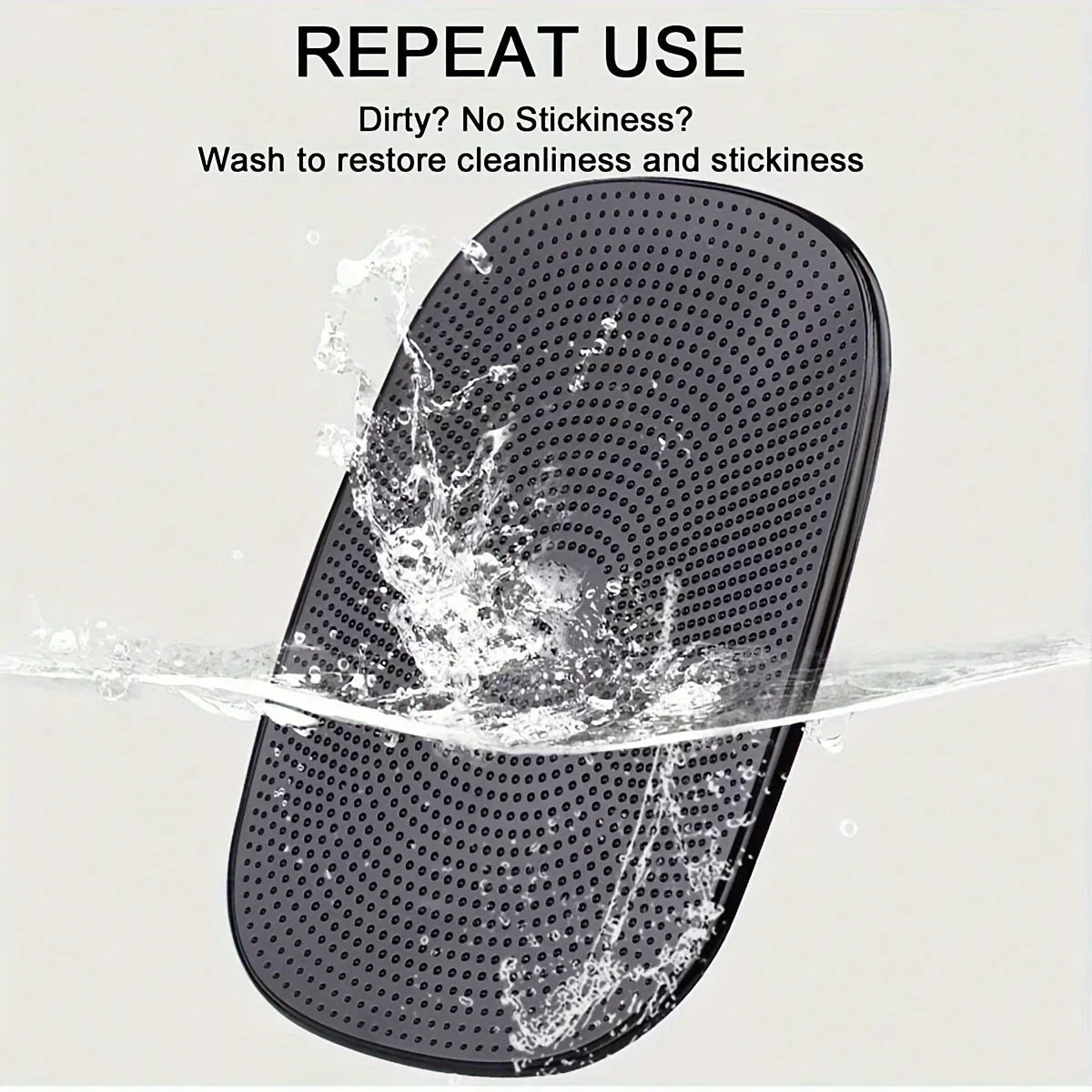 1Pcs Car Non-Slip Mat Magic Anti-Slip Slide-Proof Pad Dashboard Sticky Dash Adhesive Cell Phone Mobile Holder Black Silicone