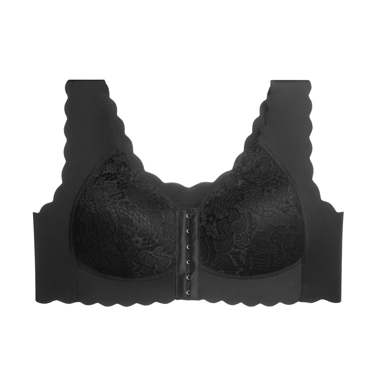 Large Size Front Closure Bra Wire Free Vest Brassiere Intimates Women's Push Up Bralette Underwear Front Lingerie for Female