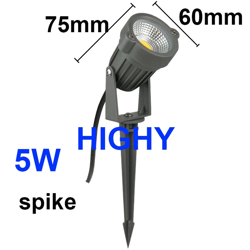 Hot Sell Outdoor Lighting Garden Spotlight Stand Led Lawn Spotlight 3W 5W Outdoor Light IP65 Waterproof Garden Lamp AC110V220V