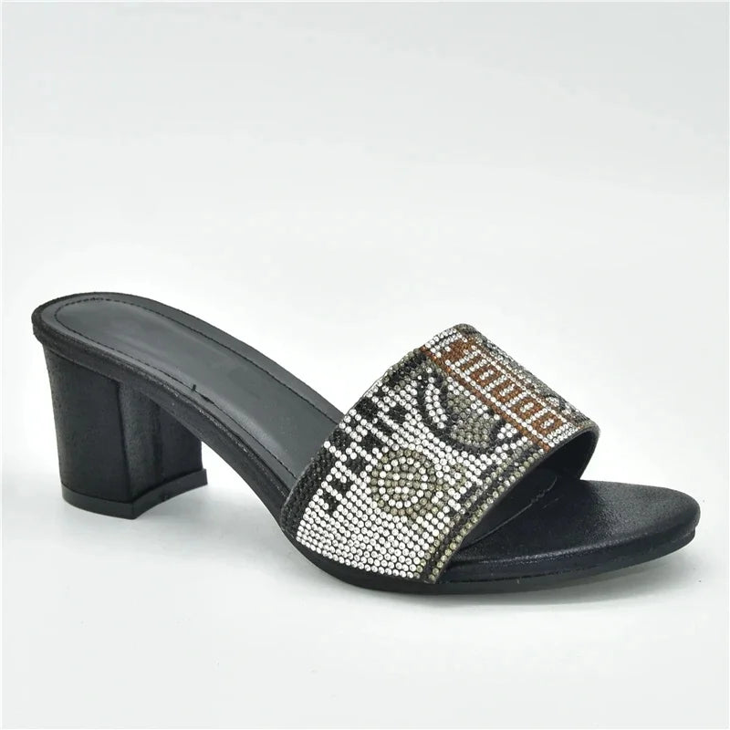 2025 Nigerian Women Designer Party Pumps Luxury Shoes Comfy Platform Sandal Elegant High Heels for Ladies