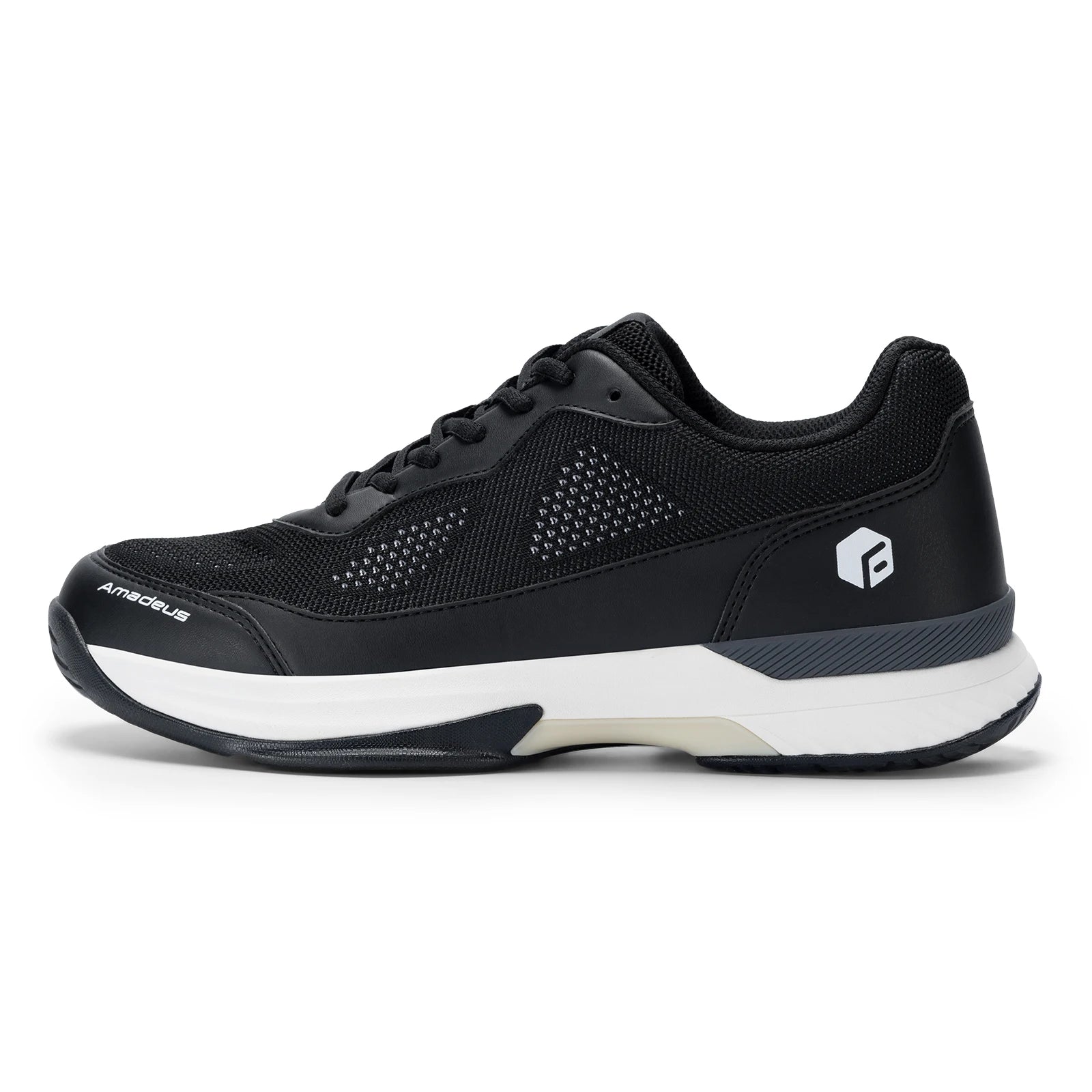Men's Wide Width And Breathable Non-Slip Professional Tennis Shoes With Arch Support - Training Sneakers For Racquet Sport