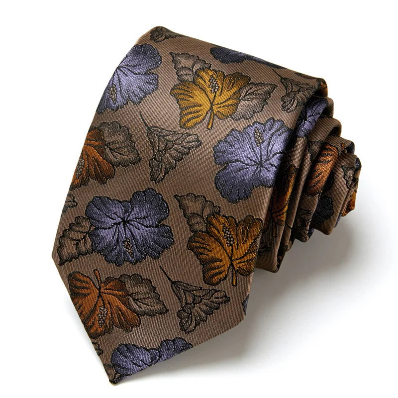 Men's Business Neckties Men's Stripe Plaid Floral Blue Wedding Ties Jacquard Woven Men Neck Jacquard Ties Vintage Accessories