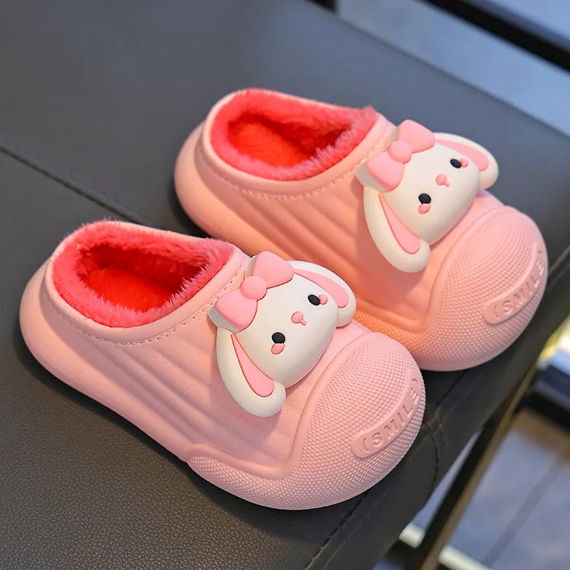 Children’s Baby Cotton Shoes Winter Warm Cartoon Sheep Non-Slip Shoes Kids Soft Sole Girls' Indoor Slippers