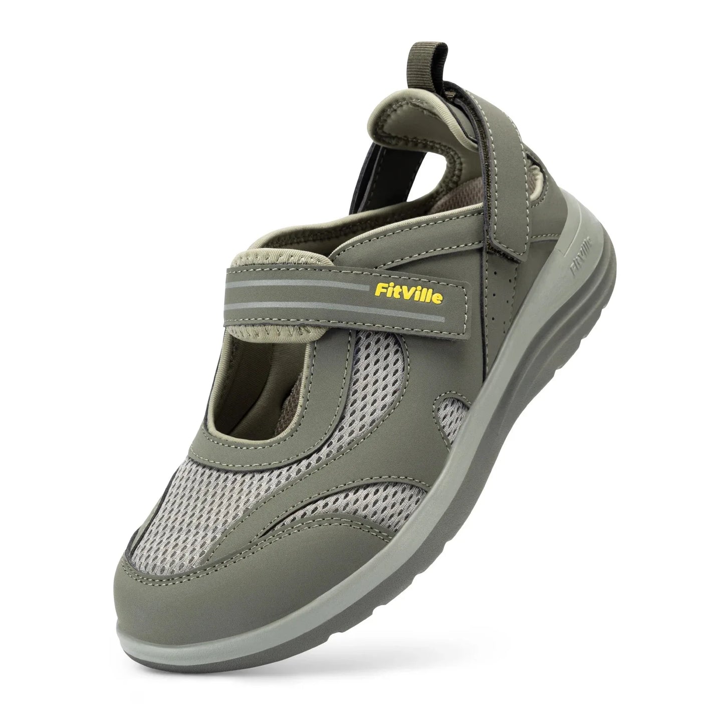 Women's Mary Jane Casual Shoes Sandals Widened Toe For Swollen Feet Lightweight Breathable Outdoor Elderly Shoe Sandals