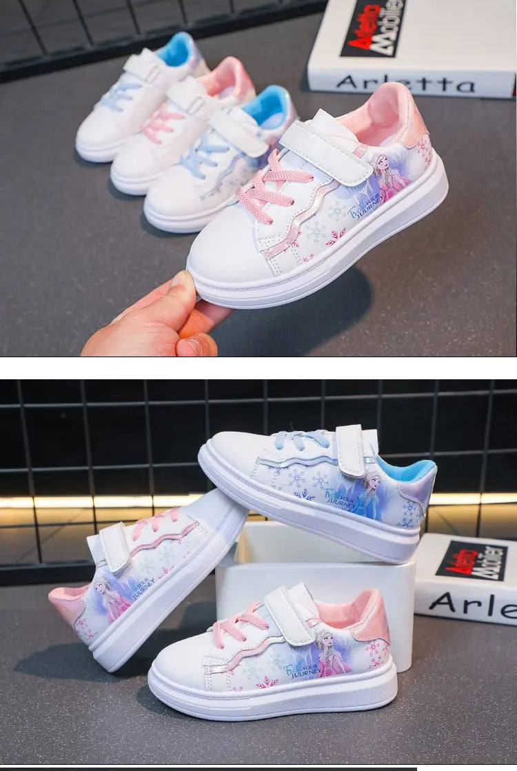 Summer Casual Children's Sports Shoes Cartoon Princess Girls' Trainers Sneakers For Kids Size 26-37