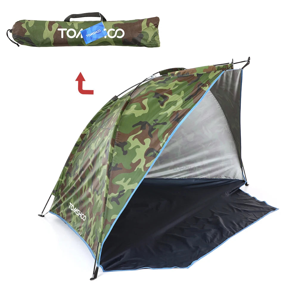 2-persoons strandtenten voor buiten, schaduw, UV-bescherming, ultralichte tent voor vissen, picknickpark, zomerluifel, schaduw, schuilplaats