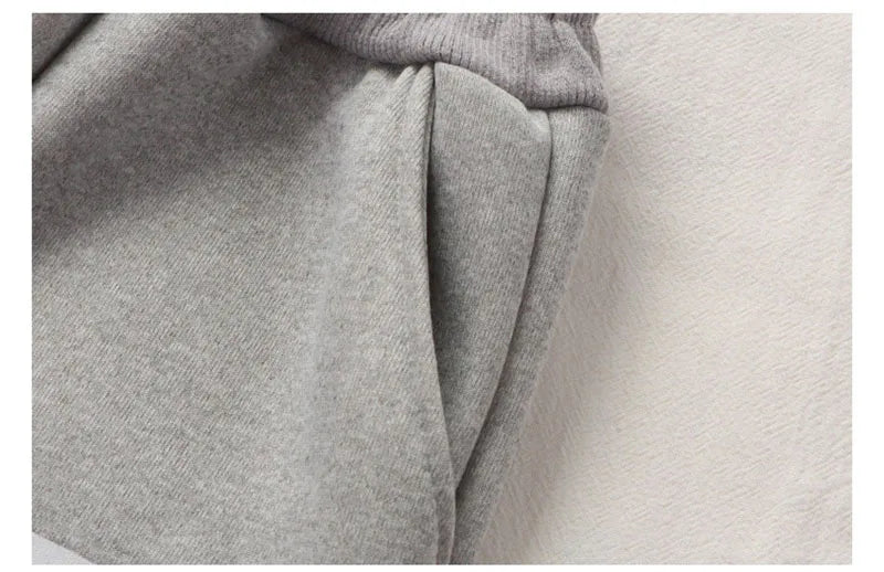 Kids Thicken Clothes Set Girls Cute Solid Colour Letters Sweatshirt + Pants Children Sports Suit Boys 2PCS Outwear 2-8T Unisex