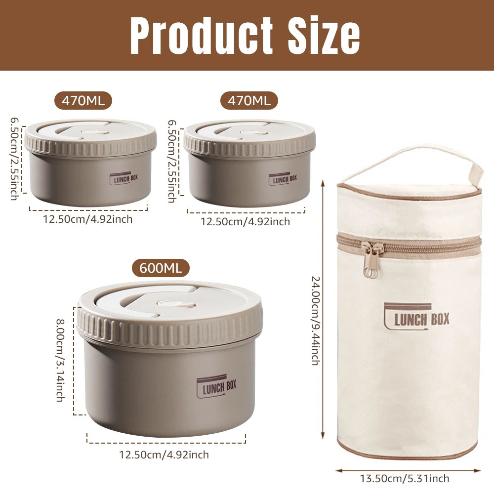 Thermal Lunch Box Portable Japanese Style Bento Box Lunchbox Leakproof Food Container Microwave oven Dinnerware for Students